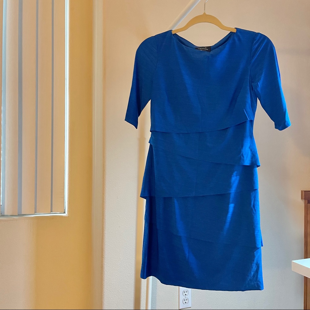 Brand New Tahari Blue Dress